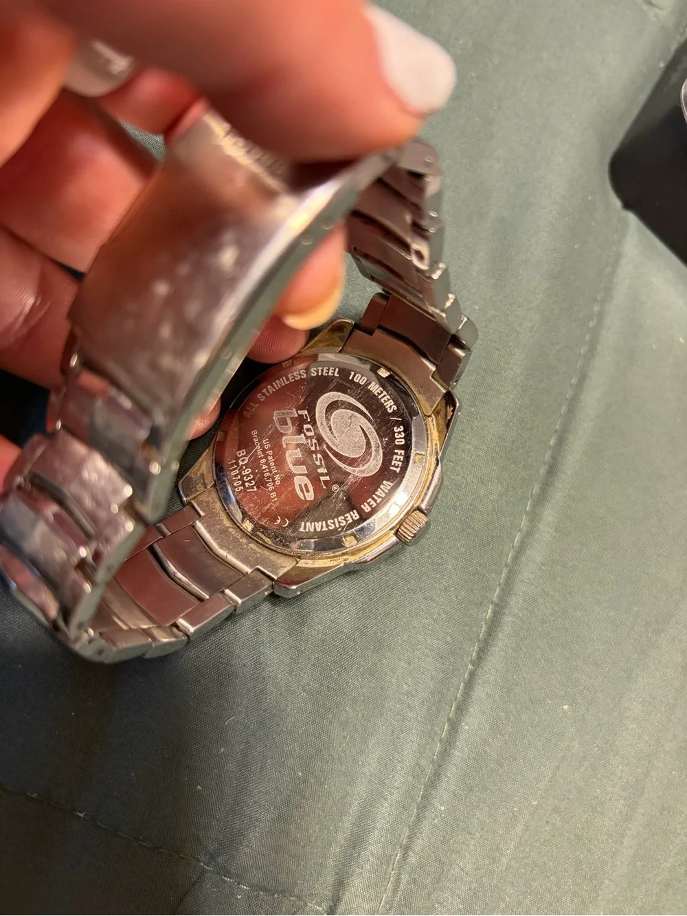 Fossil Silver Stainless Steel Men's Chronograph Watch